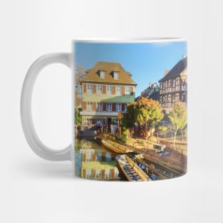 Colorful romantic city Colmar, called little Venice in France, A Mug